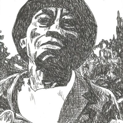 Mississippi John Hurt drawing