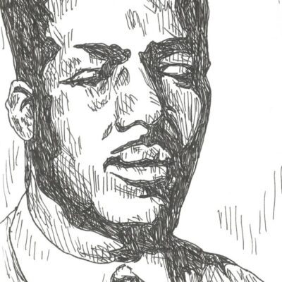 Blind Willie Johnson drawing