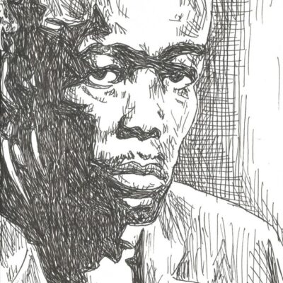 John Lee Hooker drawing