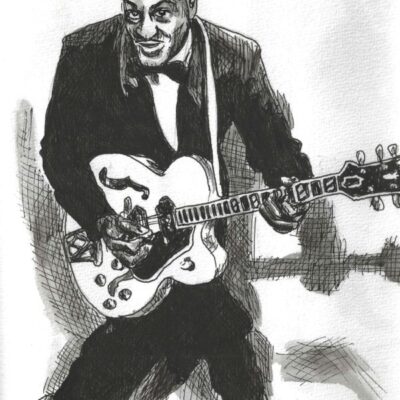Chuck Berry drawing