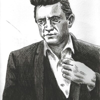 Johnny Cash drawing