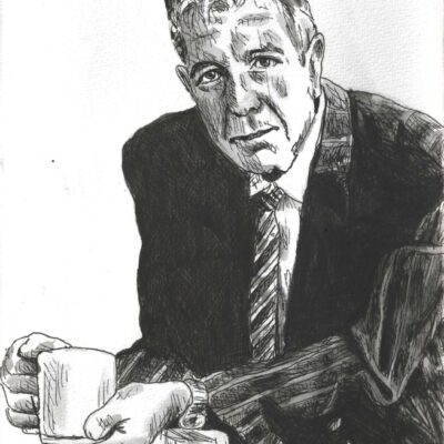 Leonard Cohen drawing