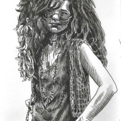 Janis Joplin drawing