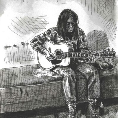 Neil Young drawing
